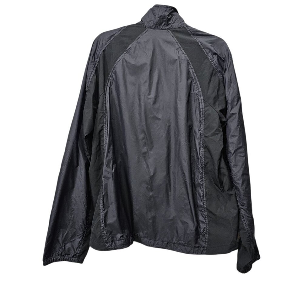 Eddie Bauer Men's Zip Up Packable Windbreaker Nylon Black Lightweight Jacket - Picture 8 of 10